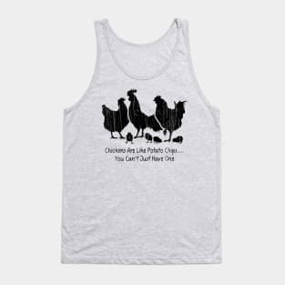 Chicken Are Like Potato Chips.. You Can't Just Have One // Black Tank Top